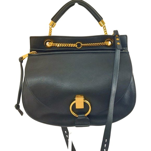 Chloe Handbags - Chloe Goldie Medium Black Leather Shoulder Bag